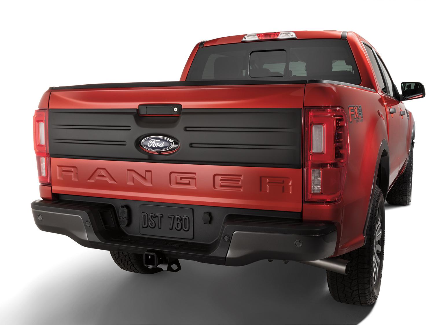 Ford Ranger 2019 2023 Satin Black Tailgate Applique