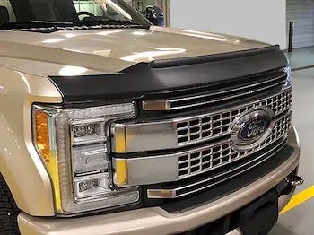 Super Duty 2017-2022 Aeroskin Black Textured Hood Deflector