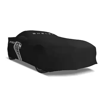 Mustang GT500 2020-2022 Indoor Black Full Car Cover for Large Wing Models