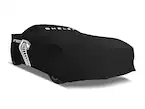 Mustang GT500 2020-2022 Outdoor Large Wing Full Vehicle Cover Black with White Print Main Image