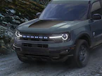 2021-2025 Bronco Sport Matte Black Hood Graphic Main Image