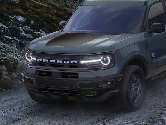 2021-2025 Bronco Sport Matte Black Hood Graphic Main Image