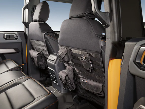 Bronco 4Dr 2021-2025 Coverking Neoprene Front Seat Covers with Molle Straps in Black Main Image