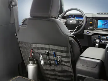 Bronco 2Dr 2021-2025 Coverking Neoprene Front Seat Covers with Molle Straps in Black