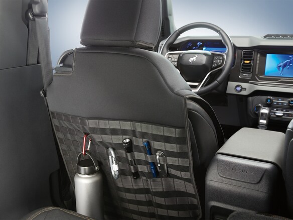 Bronco 2Dr 2021-2025 Coverking Neoprene Front Seat Covers with Molle Straps in Black Main Image