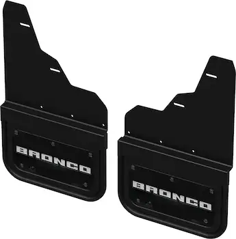 Bronco 2021-2025 Gatorback Bronco Text Logo Splash Guards Front Pair Without Rock Rails or Steps