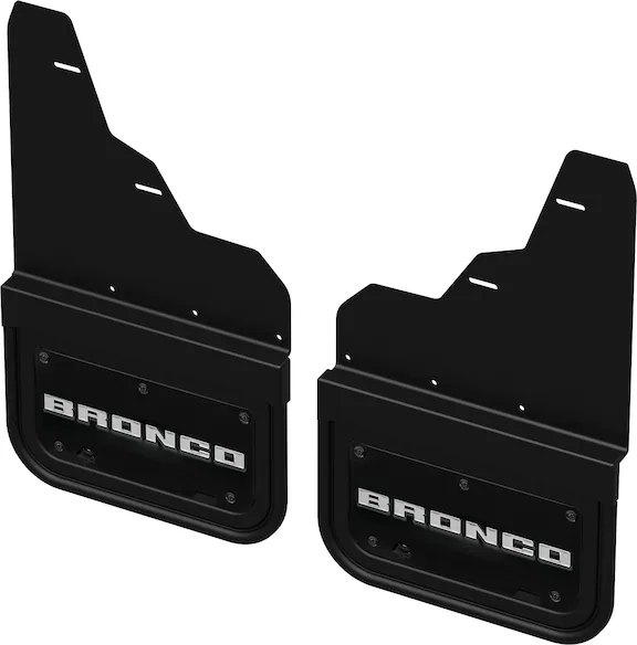 Bronco 2021-2025 Gatorback Bronco Text Logo Splash Guards Front Pair Without Rock Rails or Steps Main Image