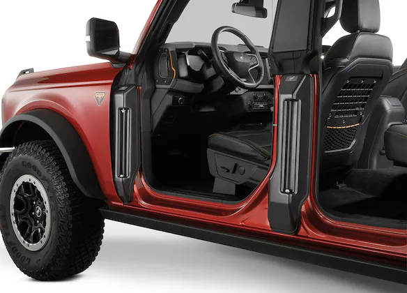 Bronco 2021-2025 DeeZee Door Hinge Covers for A & B Pillar for 4 Door Model Main Image