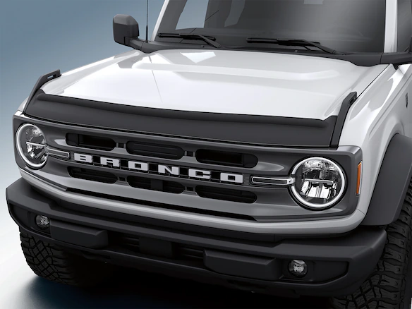 Bronco 2021-2025 Aeroskin II Black Textured Trail-Armor Hood Deflector Main Image