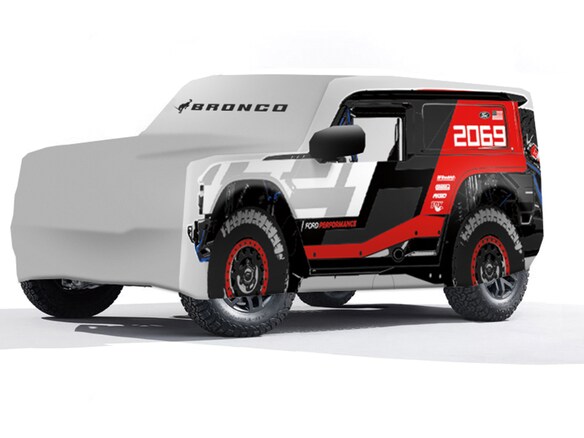 Bronco 4Dr 2021-2025 3D Multicolor Full Vehicle Cover w/o Roof Rails Main Image