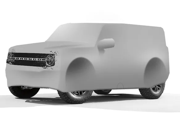 Bronco 4Dr 2021-2025 2D Color Full Vehicle Cover w/ Roof Rails Main Image