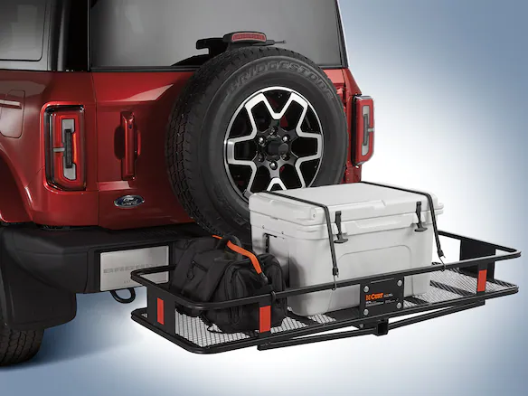Bronco 2021-2025 Folding Hitch Mounted Basket Main Image