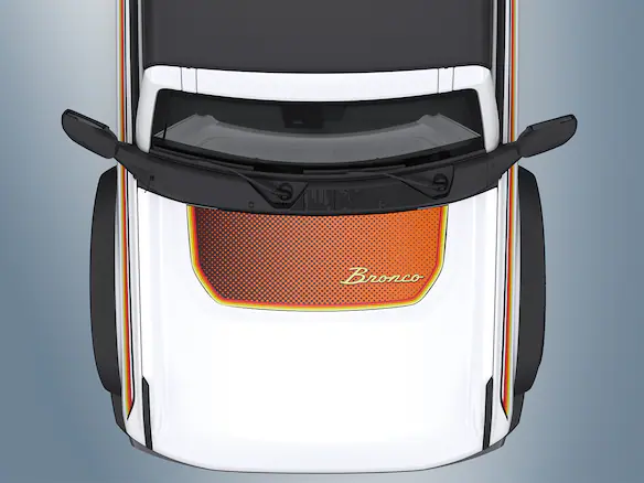Bronco 2021-2025 Visco Hood Cowl/Stripes Retro Design Main Image