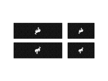 Bronco 4Dr 2021-2024 Tufskinz Bucking Bronco Logo Door Sill Protector Kit