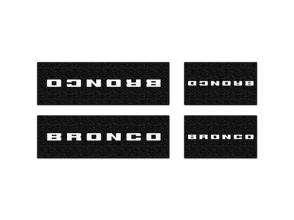 Bronco 4Dr 2021-2025 Tufskinz Bronco Logo Door Sill Protector Kit Main Image