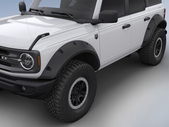 Bronco 4Dr 2021-2025 Bushwacker Black Textured Fender Flares