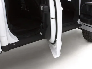 F-150 SuperCab 2021-2025 Bushwacker Black Rocker Panel Protection Trim