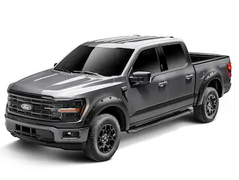 F-150 2021-2025 Fender Flares, Pocket Style, Black Textured by Husky Liners®