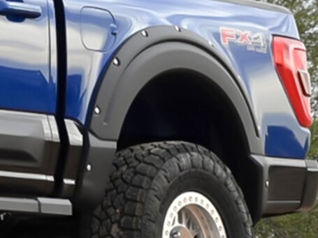 4-Piece Pocket Style Black Fender Flares For Ford F-150 2018-2020 Pickup (Excludes Technology Package)