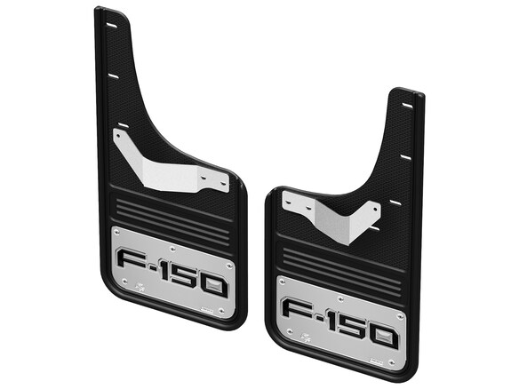 F-150 2021-2025 Gatorback Chrome Decal Splash Guards Rear Pair Main Image