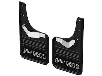 F-150 2021-2025 Gatorback Black Ford Logo Splash Guards Rear Pair