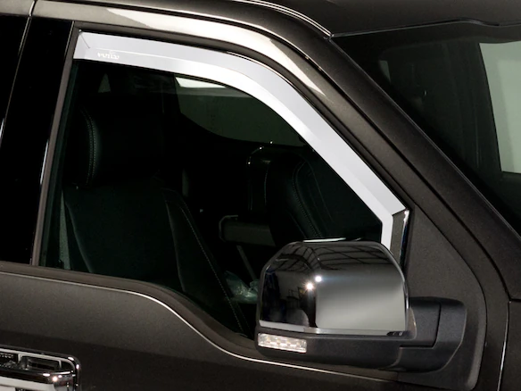 Putco Chrome In-Channel Side Window Deflectors for Super Cab Main Image