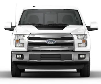 F-150 2021-2025 VISCO Matte Black Hood Cowl Stripe Kit