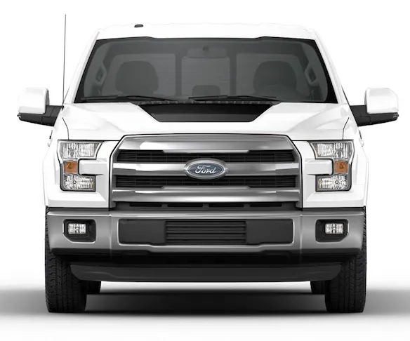 F-150 2021-2025 VISCO Matte Black Hood Cowl Stripe Kit Main Image
