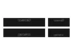 F-150 2021-2025 Tufskinz Gray Lettering on Black Texture Door Sill Kit Main Image