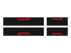 F-150 2021-2025 Tufskinz Red Lettering on Black Texture Door Sill Kit Main Image