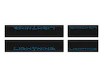 F-150 2021-2025 Tufskinz Lightning Logo on Black Texture Door Sill Kit for F-150 Lightning Main Image