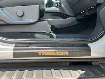 F-150 2021-2025 Door Sill Kit Tremor logo on Black Texture