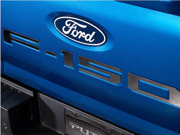 F-150 2025 Tailgate Letters Black Platinum Stainless Steel for Pro Access Tailgate Main Image