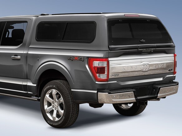 F-150 2021-2025 Leer Group Carbonized Gray CabHigh Sport Bed Cap for 5.5 Bed, Paint Code M7 - NON-RETURNABLE Main Image