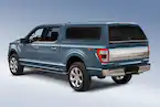 F-150 2021-2023 Leer Group Cab High Sport Bed Cap for 5.5 Bed, Area 51, Paint Code KU - NON-RETURNABLE Main Image