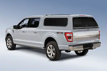 F-150 2021-2025 Leer Group Cab High Sport Bed Cap for 5.5 Bed, Avalanche Gray, Paint Code DR - NON-RETURNABLE