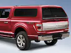 F-150 2021-2025 Leer Group Lucid Red CabHigh Sport Bed Cap for 6.5 Bed, Paint Code D4 - NON-RETURNABLE Main Image
