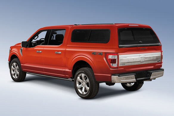 F-150 2021-2023 Leer Group Cab High Sport Bed Cap for 6.5 Bed, Hot Pepper Red Tri-Coat, Paint Code EA - NON-RETURNABLE Main Image