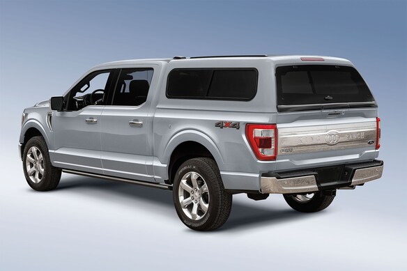 F-150 2021-2023 Leer Group Cab High Sport Bed Cap for 6.5 Bed, Azure Gray Tri-Coat, Paint Code G4 - NON-RETURNABLE Main Image
