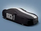 Mustang 2021-2023 Black & White Full Vehicle Cover for Low Wing Models Main Image