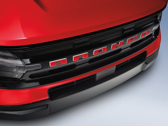 Bronco Sport 2021-2025 TufSkinz Race Red Grille Letters Main Image
