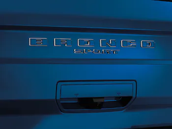 Bronco Sport 2021-2025 TufSkinz Atlas Blue Liftgate Lettering
