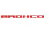 Bronco 2021-2025 TufSkinz Race Red Grille Lettering Main Image