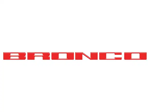 Bronco 2021-2025 TufSkinz Race Red Grille Lettering Main Image