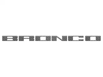 Bronco 2021-2025 TufSkinz Carbon Fiber Domed Grille Lettering