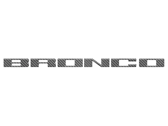 Bronco 2021-2025 TufSkinz Carbon Fiber Domed Grille Lettering Main Image
