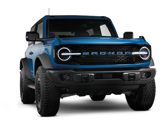 Bronco 2021-2025 TufSkinz Velocity Blue Grille Lettering Main Image
