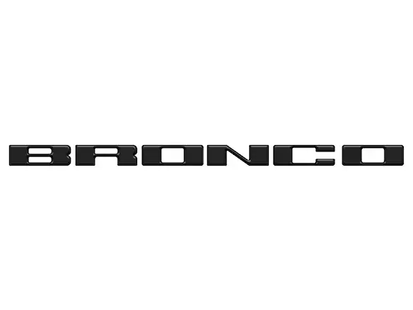 Bronco 2021-2025 TufSkinz Matte Black Grille Lettering Main Image