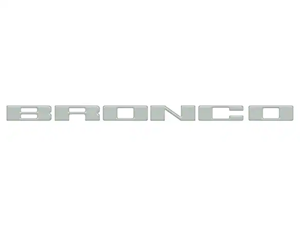 Bronco 2021-2025 TufSkinz Cactus Gray Grille Lettering Main Image