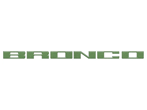 Bronco 2021-2025 TufSkinz Eruption Green Grille Lettering Main Image